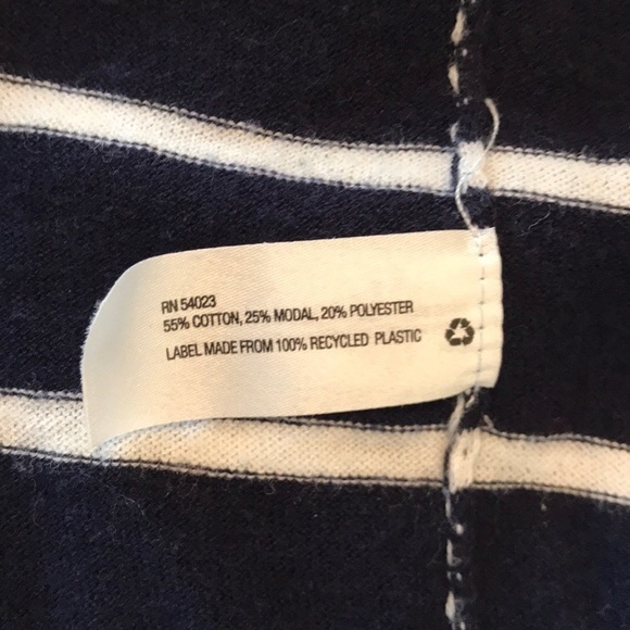 Gap cotton striped draped cardigan pockets size medium - Picture 4 of 8